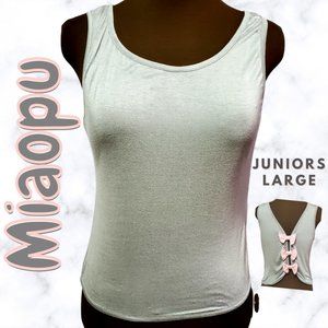 Miaopu Juniors Grey Shirt Size Large